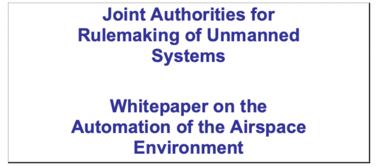 JARUS Whitepaper on Considerations for Automation of the Airspace Environment